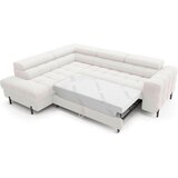 MID.YOU KOTNA SEDEŽNA GARNITURA, plišast material bela | Shoptok.si