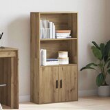 vidaXL Knjižna omara artisan hrast 60x24x120 cm inženirski les | Shoptok.si