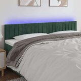  Uzglavlje tamnozeleno 200x5x78/88 cm baršunasto Cijene