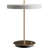 UMAGE Svetlo siva LED zatemnitvena namizna svetilka s kovinskim senčnikom (višina 41,5 cm) Asteria Table – Cene