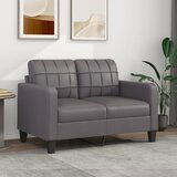 vidaXL dvosed siva 120 cm umetno usnje | Shoptok.si
