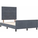  s opruga kutije Tamno siva 120 x 200 cm Baršun | shoptok.hr