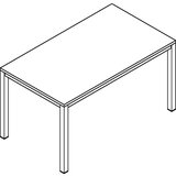 eurokraft pro pisalna miza za delovne mojstre, z delovno ploščo iz hpl, šxgxv 1400 x 800 x 750 mm | Shoptok.si