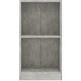 vidaXL Polica za knjige beton siva 40x24x75 cm konstruirano drvo | shoptok.hr