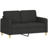  The Living Store Dvosed črn 120 cm blago - Kavč Dvosed, (21448029) | Shoptok.si