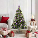  Umjetno rasklopivo božićno drvce 150 LED-a Zelena 120 cm | shoptok.hr