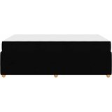  Krevetna konstrukcija Crna 120 x 190 cm tkanina | shoptok.hr