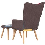  Stolica za opuštanje s osloncem za noge patchwork od tkanine | shoptok.hr
