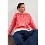 Trendyol Red Soft Textured Patterned Knitwear Sweater | shoptok.hr