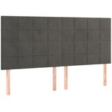  Krevet s oprugama i madracem tamnosivi 200x200 cm baršunasti | shoptok.hr