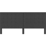  Taftirano uzglavlje od tkanine tamnosivo 200 x 200 cm | shoptok.hr