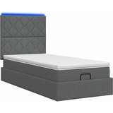  Krevet od pjene s madracem i LED-om Tamnosiva 100 x 200 cm | shoptok.hr