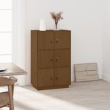  Visoka komoda boja meda 67 x 40 x 108,5 cm od masivne borovine | shoptok.hr