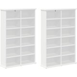 Cd ormar 2 kom. Bijela 60 x 17 x 92 cm Konstruirano drvo | shoptok.hr