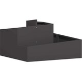  Vrtna saksija Crna 80 x 80 x 50 cm Čelična vrata | Eponuda.ba