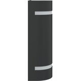  Vanjska zidna svjetiljka crna od lijevanog aluminija 80 x 100 x 240 mm | shoptok.hr