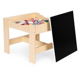 ECO TOYS Dječji set namještaja – stol i 2 stolca s pločom za pisanje crvena | shoptok.hr