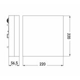  LED plafonsko svetlo za kupatilo LED/12W/230V 3000/4000/6000K 22x22 cm IP44 | Eponuda.com