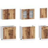 7-dijelni set kuhinjskih ormarića Kalmar konstruiranog drva | shoptok.hr