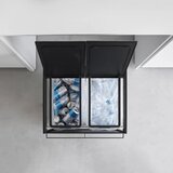 YAMAZAKI Crna metalna kanta za smeće za odvojeni otpad Tower – | shoptok.hr