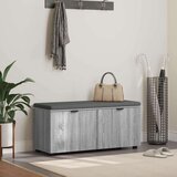  Haldna klop z blazino z vrati Siva Sonoma 100 x 38 x 46 cm, (5000155641) | Shoptok.si