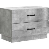  Noćni ormar Betonska siva 62 x 34,5 x 44,5 cm Konstruirano drvo | shoptok.hr