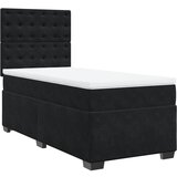 vidaXL Box spring postelja z vzmetnico črna 80x200 cm žamet, (21306544) Cene