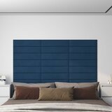 vidaXL zidne ploče od tkanine 12 kom plave 60 x 15 cm 1,08 m² | shoptok.hr