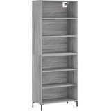  Visoka komoda siva sonome 69,5x32,5x180 cm konstruirano drvo | shoptok.hr