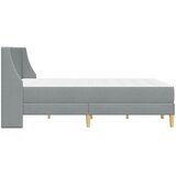  Okvir kreveta s madracem Svijetlo siva 140 x 200 cm Poliester | shoptok.hr