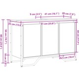 Kupaonski ormar za Lavabo - Umivaonik Crni hrast 91x35x60 cm Konstruirano drvo | shoptok.hr