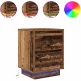 Maison Chic Dvo delni komplet Nočne omarice - Nočne mize z LED lučmi Starega lesa 38x34x50 cm, (21688761) Cene