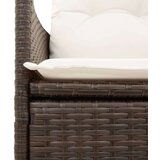  9-dijelni vrtni blagovaonski set s jastucima poliratan smeđi | shoptok.hr