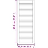  Vrata za ormarić rešetkasti dizajn 2 kom 99 3x39 4 cm borovina | shoptok.hr