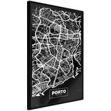 Poster - City Map: Porto (Dark) 20x30 | shoptok.hr