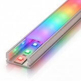  KOMPLET 1x LED RGBW traka DIGITAL LED/16,5W/230V 5 m + 5x ugradni profil 1 m + daljinski upravljač | Eponuda.com