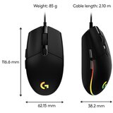 Logitech G203 LIGHTSYNC Corded Gaming Mouse Black | Eponuda.ba