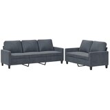  2-dijelni set sofa s jastucima tamnosivi baršunasti | shoptok.hr