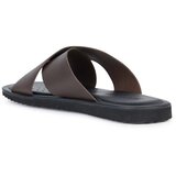 Geox Usnjeni natikači U ERICE moški, rjava barva, U36GUB 00043 C6009 | Shoptok.si