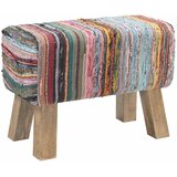  Klupa 60 x 30 x 45 cm Prava koža Šareni | shoptok.hr