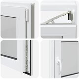  Prozor za podrum RISOR 90 x 50 cm PVC i staklo Bijela | shoptok.hr