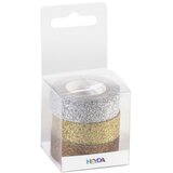 Traka DECO LJEPLJIVA 15MMX3M GLITTER PK3 HEYDA 20-35843 74 SORTIRANO BLISTER Cijene
