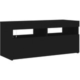 TV ormarić s LED svjetlima crni 90x35x40 cm | shoptok.hr