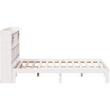 Krevet s regalom z knjige bez madraca bijeli 180x200cm borovina | shoptok.hr