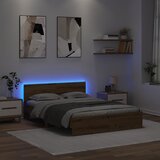  Krevetna konstrukcija Umjetnički hrast 120 x 200 cm | shoptok.hr