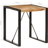  Blagovaonski stol 70 x 70 x 75 cm od masivnog grubog drva manga | shoptok.hr