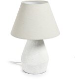 Kave Home Bela namizna svetilka s tekstilnim senčnikom (višina 43 cm) Noara - Kave Home Cene