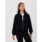 LADIES` JOGGING TOP - crno