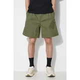 Carhartt WIP Pamučne kratke hlače Albert boja: zelena, I033125.1YS02