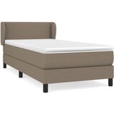  Krevet s oprugama i madracem smeđesivi 90x200 cm od tkanine | shoptok.hr